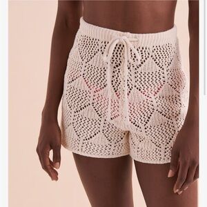 NWT Rip Curl Cream Island Hopper Crochet Short | M
